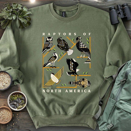 Geometric Raptors Of America Sweatshirt
