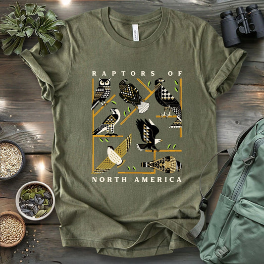 Geometric Raptors Of America T-shirt