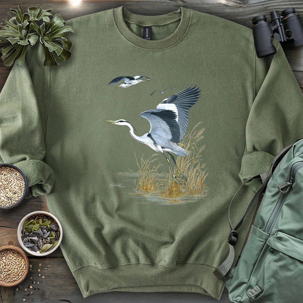 Grace of the Heron Sweatshirt