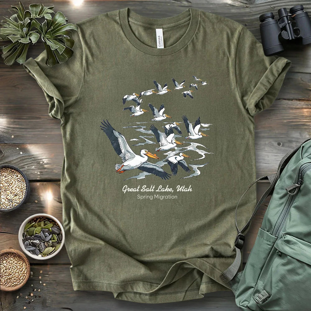 Great Salt Lake In Spring T-shirt