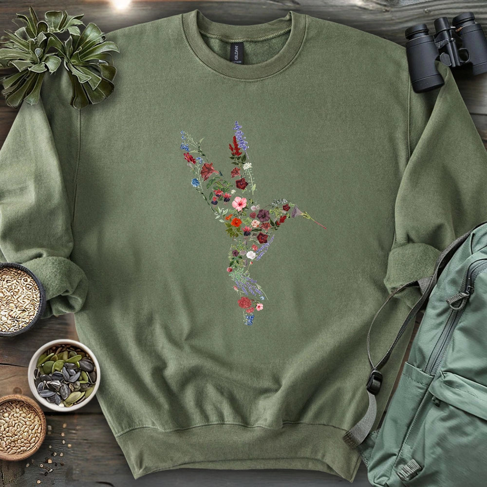 Hummingbird Made By Flowers Sweatshirt
