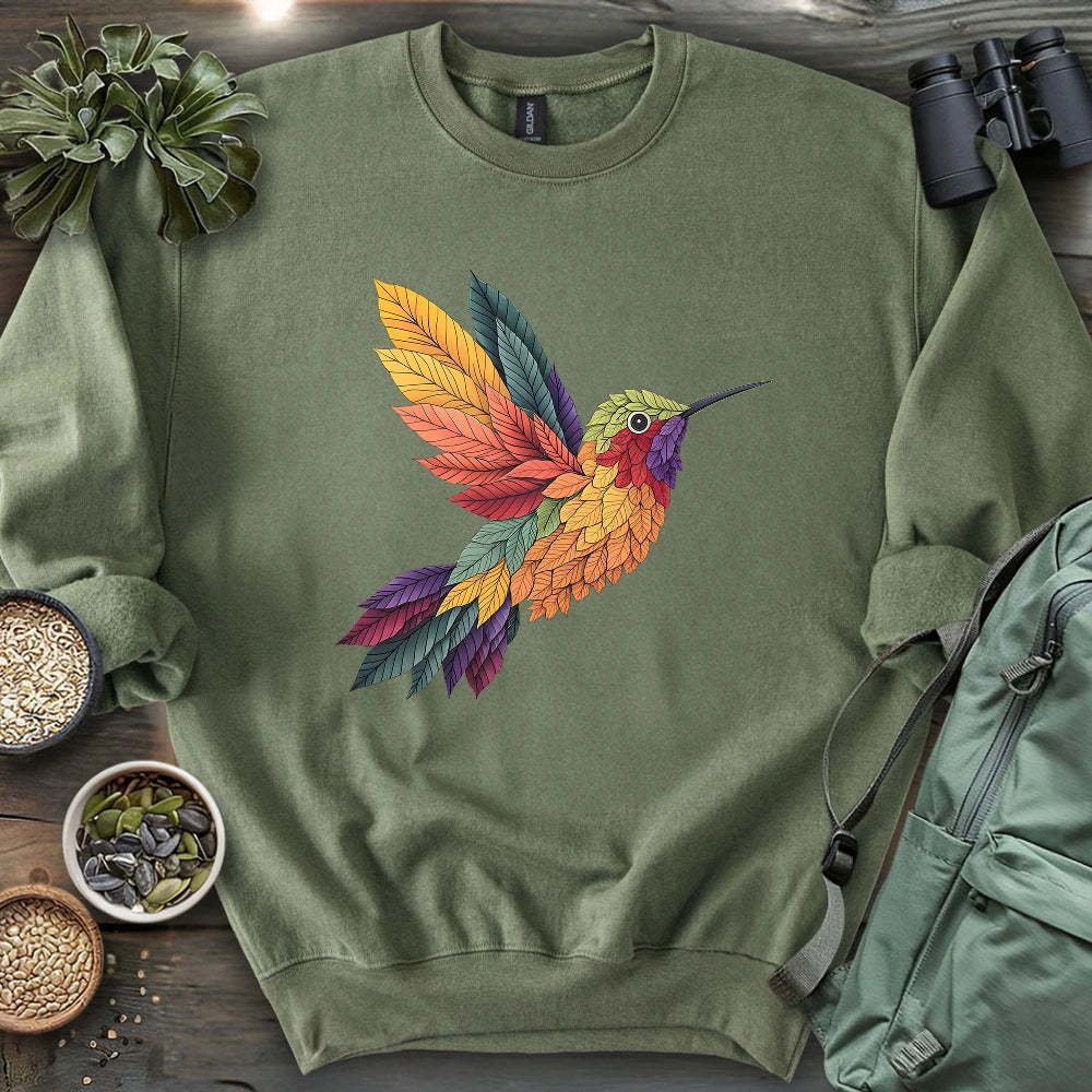 Hummingbird Made By Leaves Sweatshirt