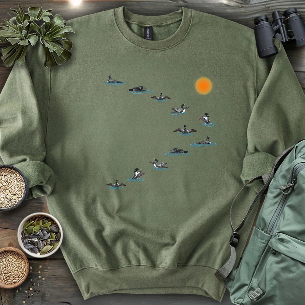 Loons Dancing - Sunset Sweatshirt