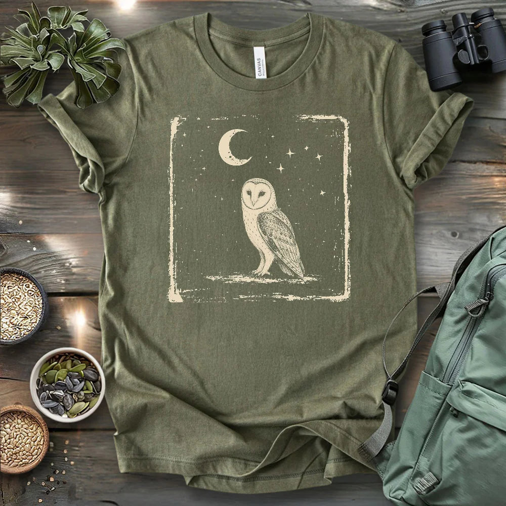 Moonlit Barn Owl T-shirt