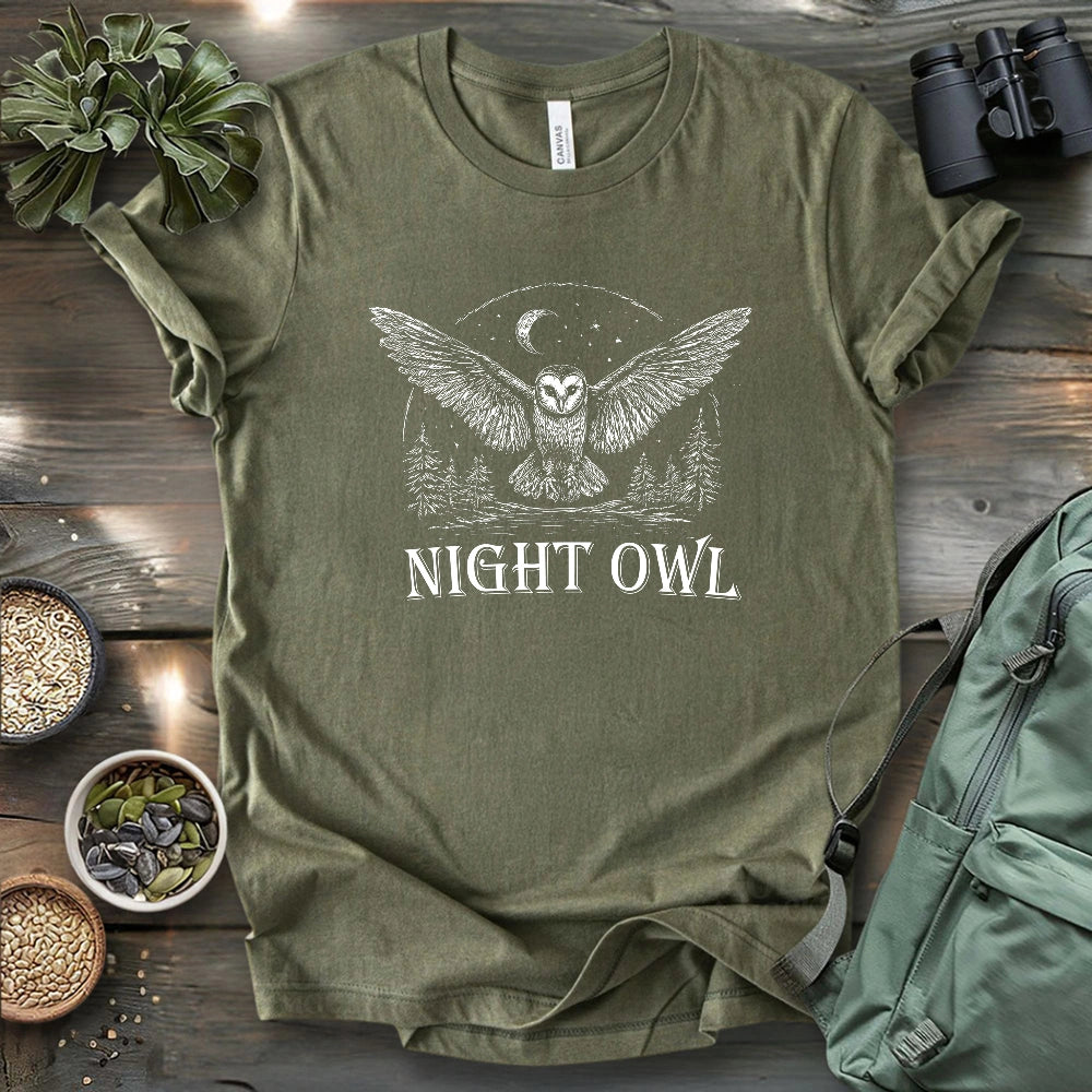 Moonlit Night Owl T-shirt