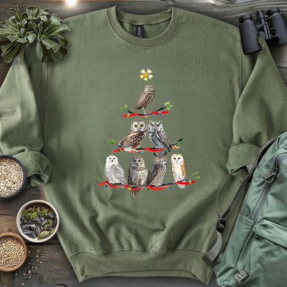 Owl Christmas Tree Sweatshirt