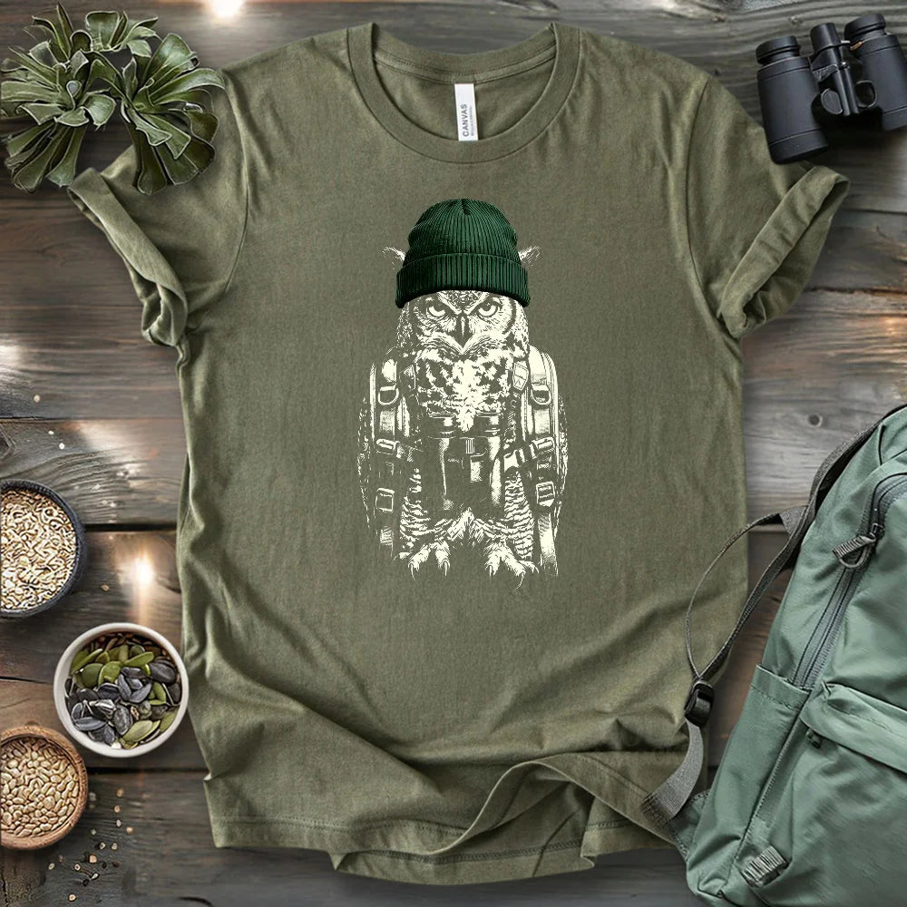 Owl Going Birding T-shirt