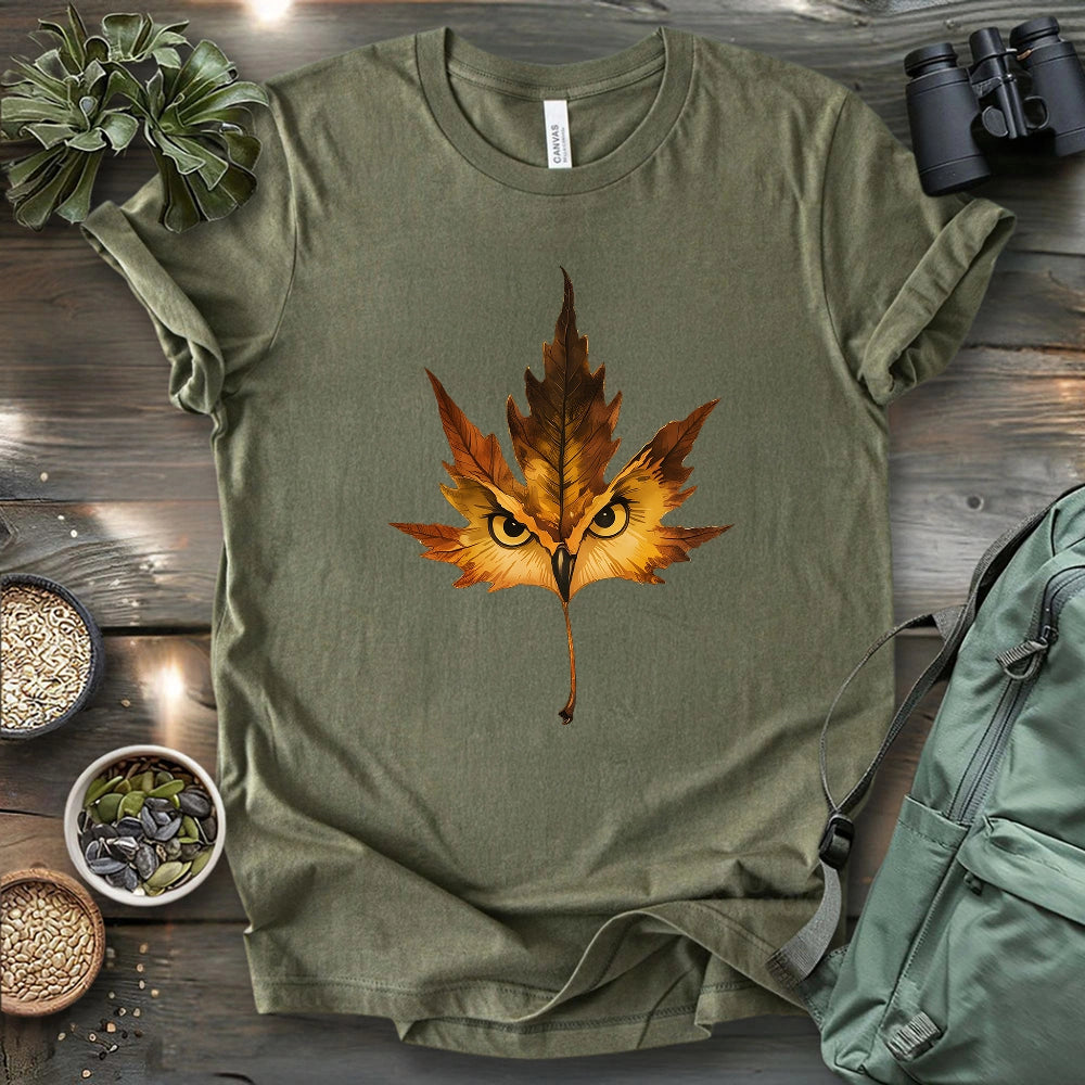 Owl Mapple Leaf T-shirt