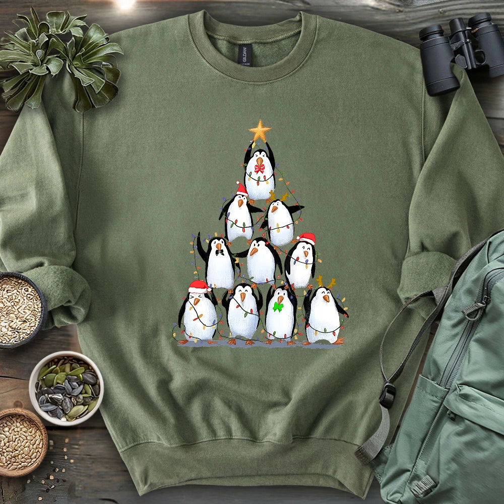 Penguin Christmas Tree Sweatshirt