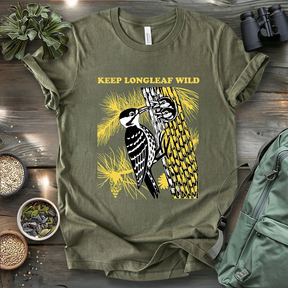 Protect Red-cocked Woodpecker T-shirt