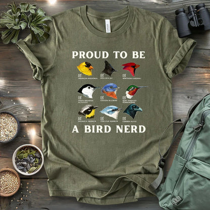 Proud To Be A Bird Nerd T-shirt