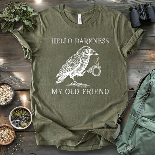 Raven Hello Darkness T-shirt