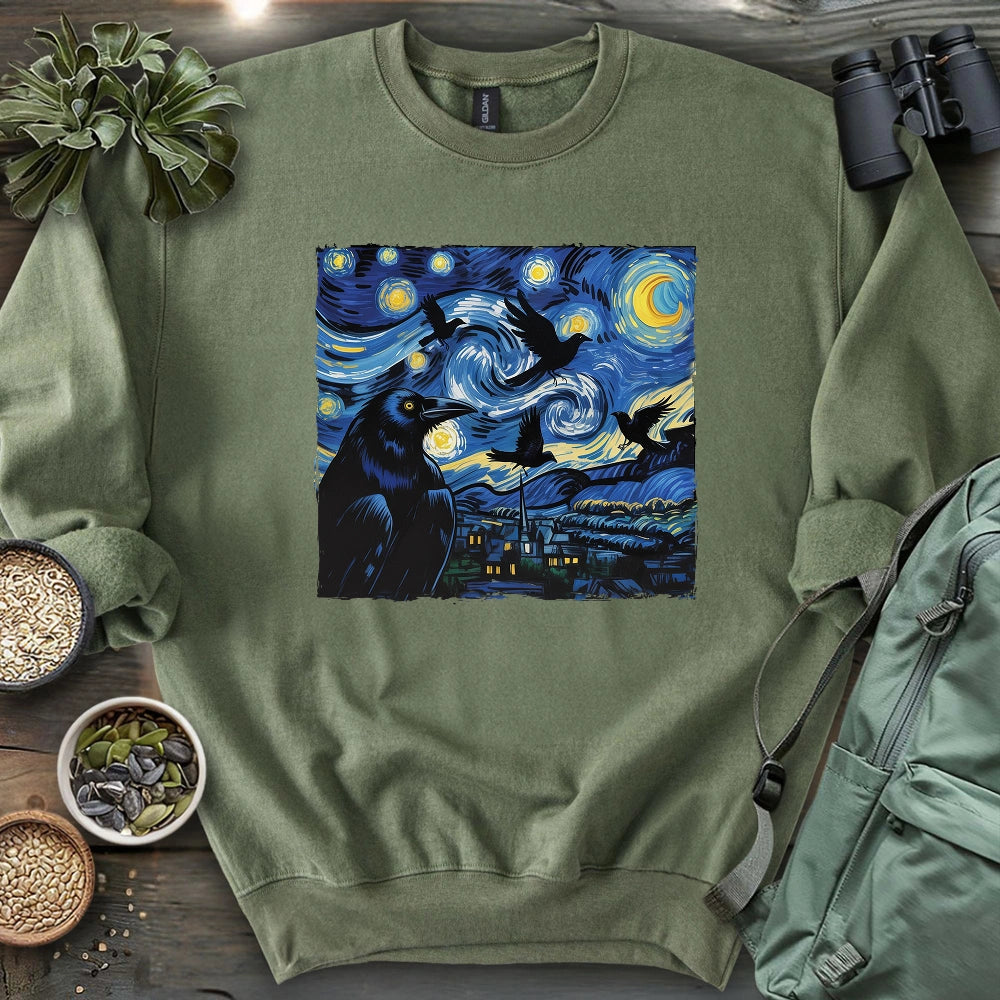 Raven Starry Night Sweatshirt
