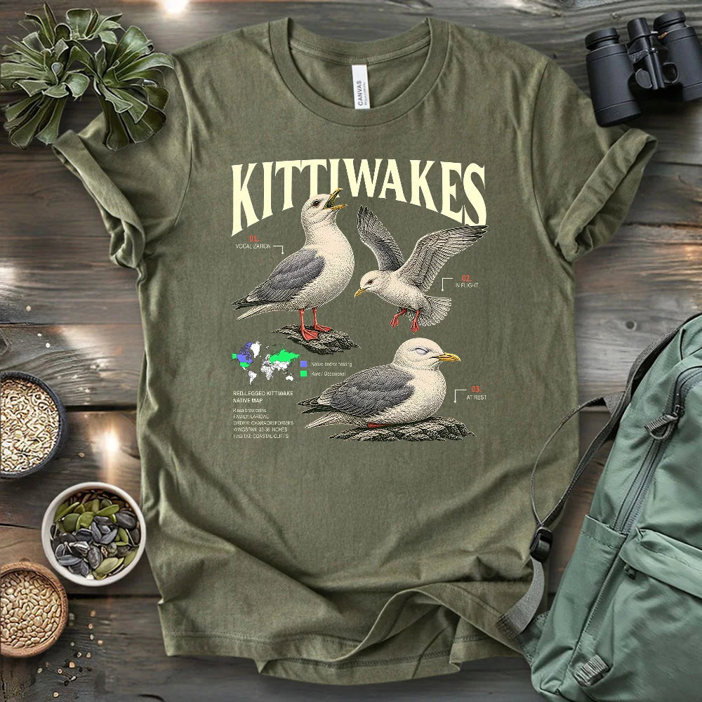 Red-legged Kittiwake Profile T-shirt