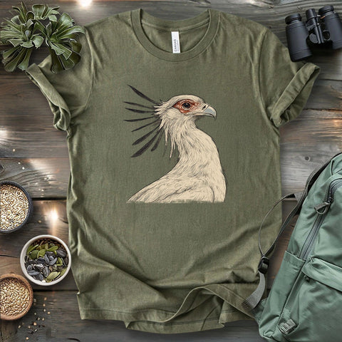 Secretary Bird Sketch T-shirt