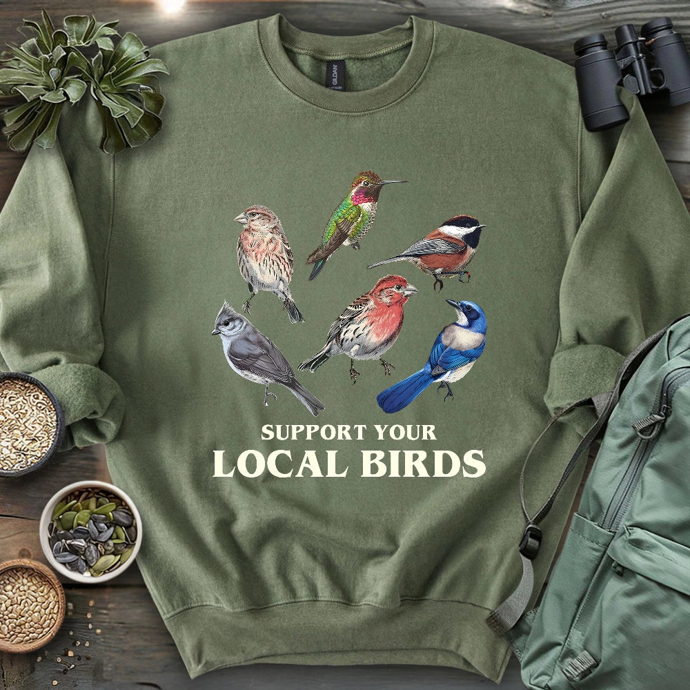 Support California Backyard Birds Sweatshirt
