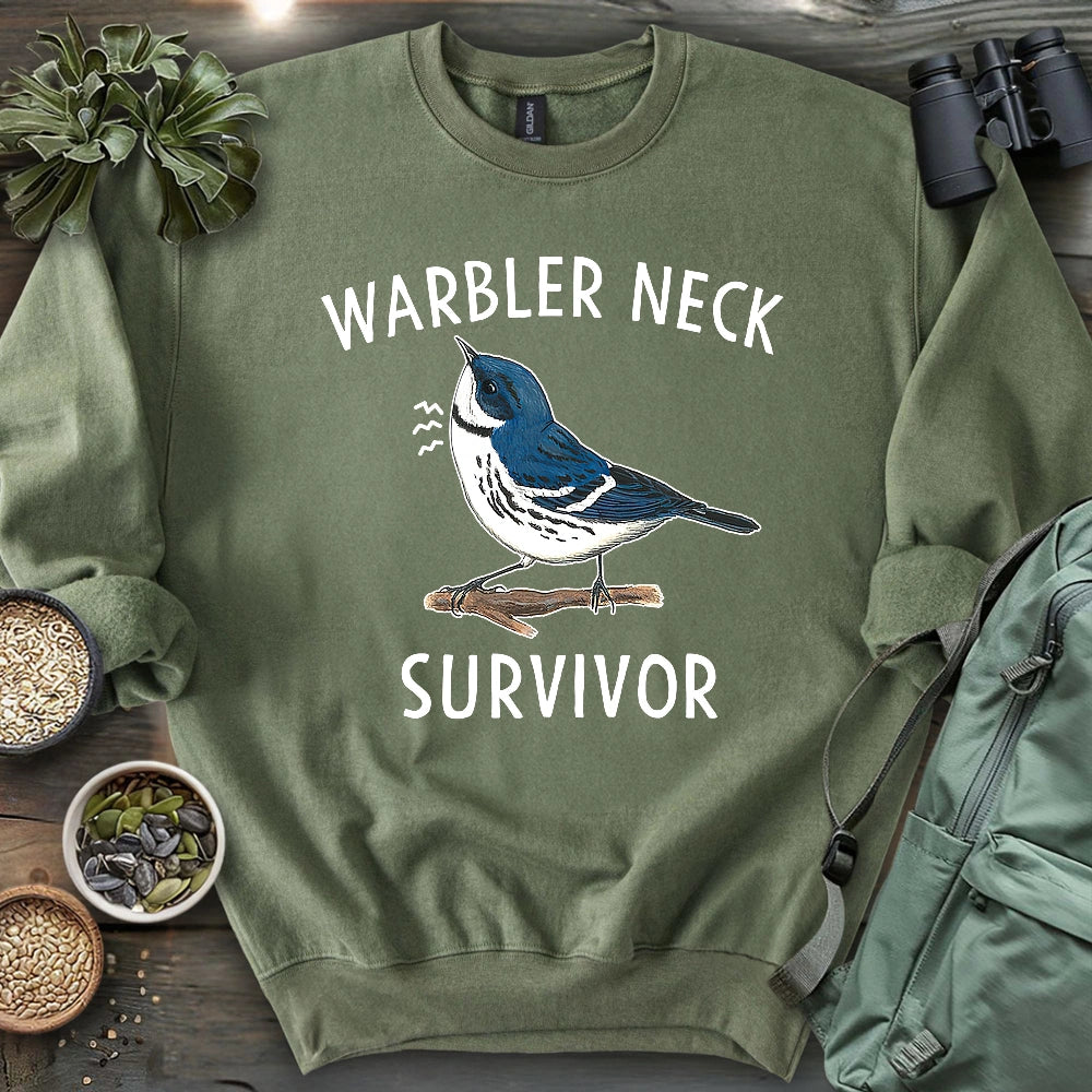 Warbler Neck Survivor Sweatshirt