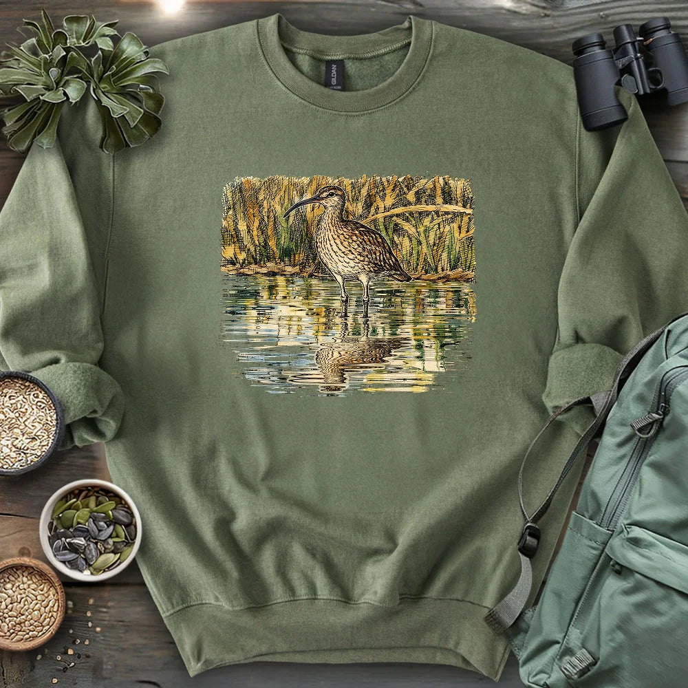 Whimbrel Shadow On Water Sweatshirt