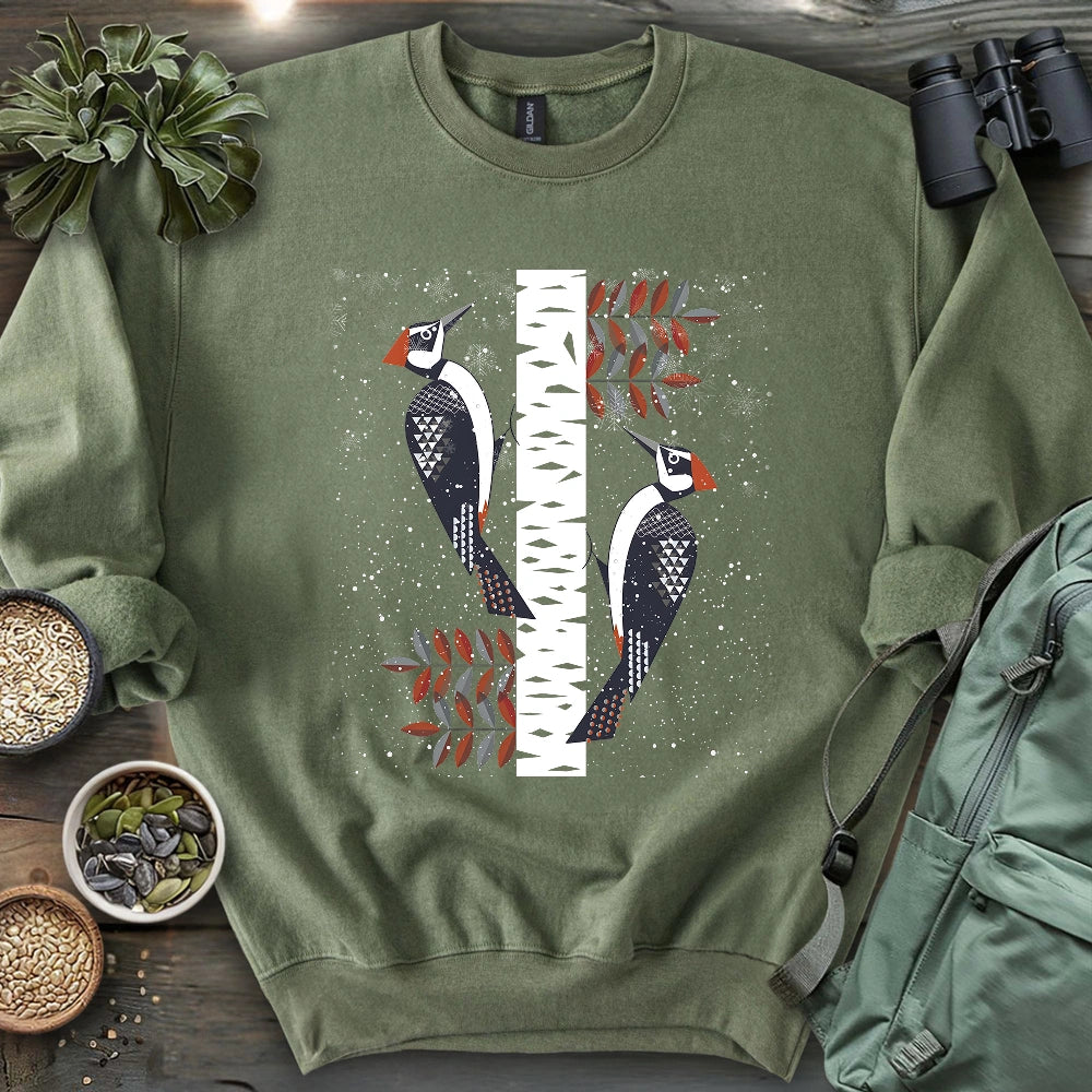 Winter Woodpeckers Sweatshirt