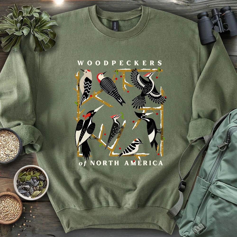 Woodpeckers Of North America Sweatshirt