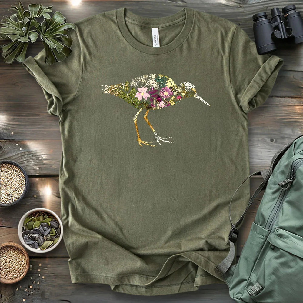 Yellowlegs Made By Flowers T-shirt