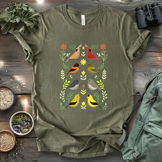 Couples of Backyard Birds T-shirt