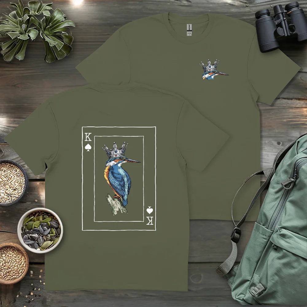 Kingfisher Of Spades 2 Side T-shirt