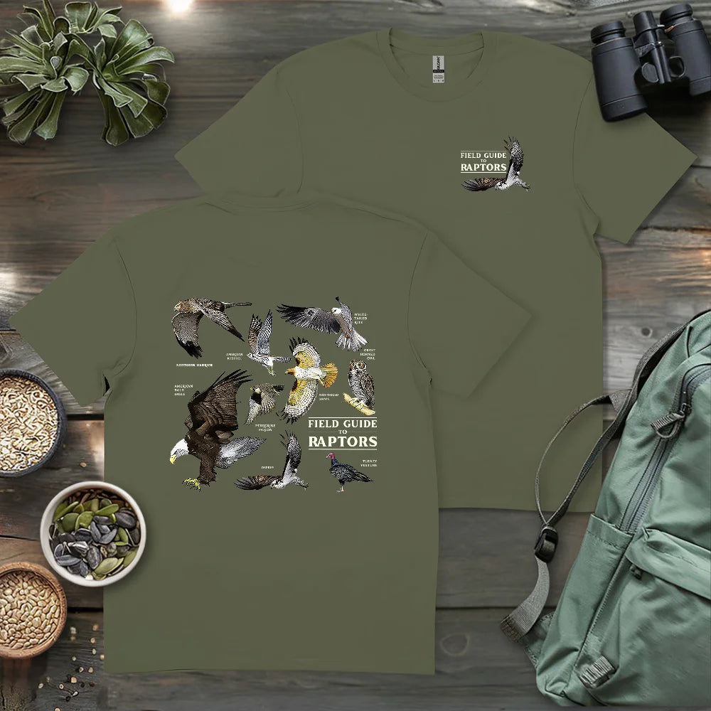 Field Guide To Raptors 2 Side T-shirt