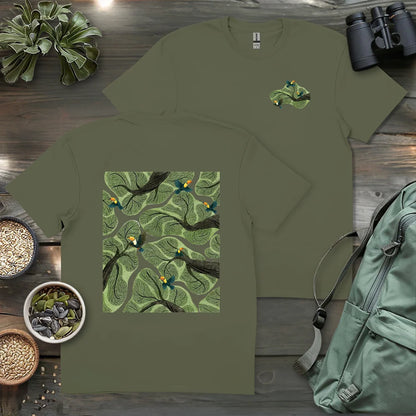 Toucan In Jungle 2 Side T-shirt