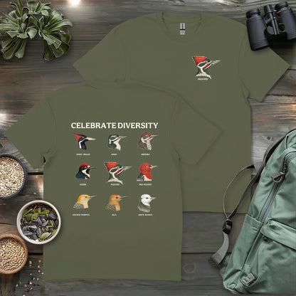 Woodpecker Diversity 2 Side T-shirt