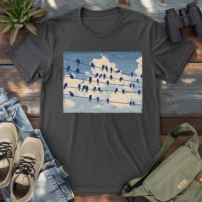 Music Stave On The Sky T-shirt