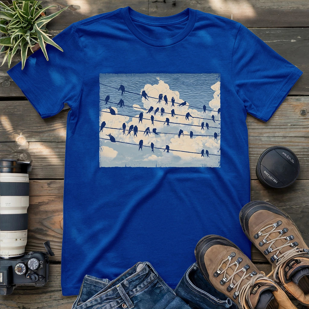 Music Stave On The Sky T-shirt