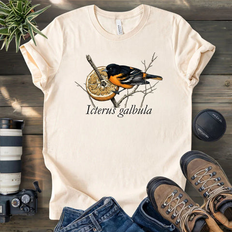 Baltimore Oriole With Orange T-shirt
