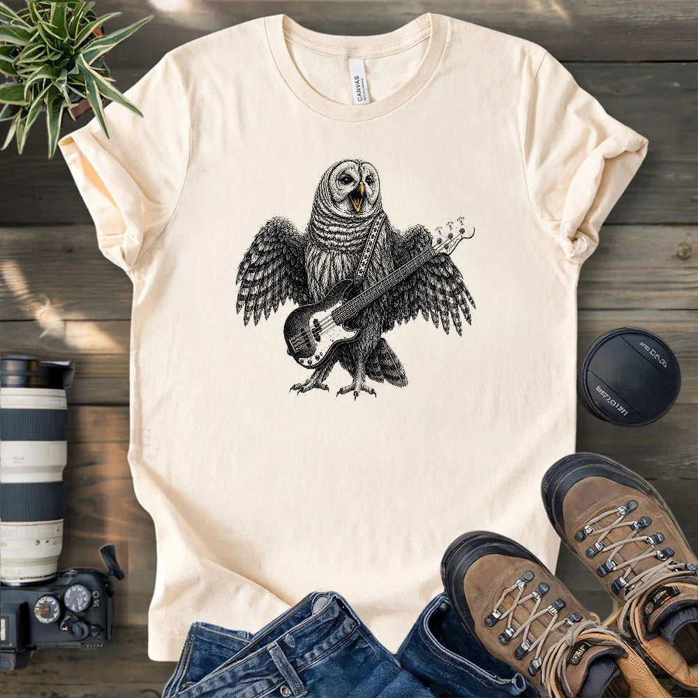 Barred Owl Rock T-shirt