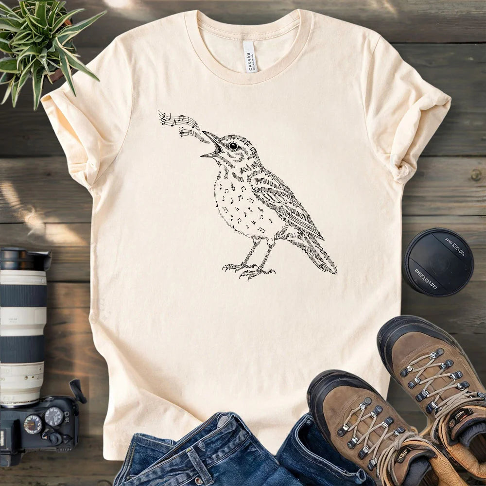 Bird Made Of Music T-shirt