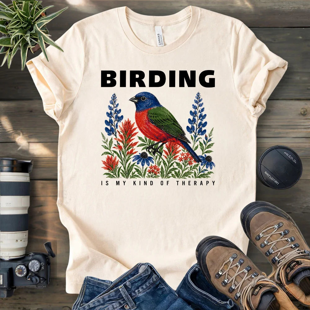 Birding Is Therapy T-shirt