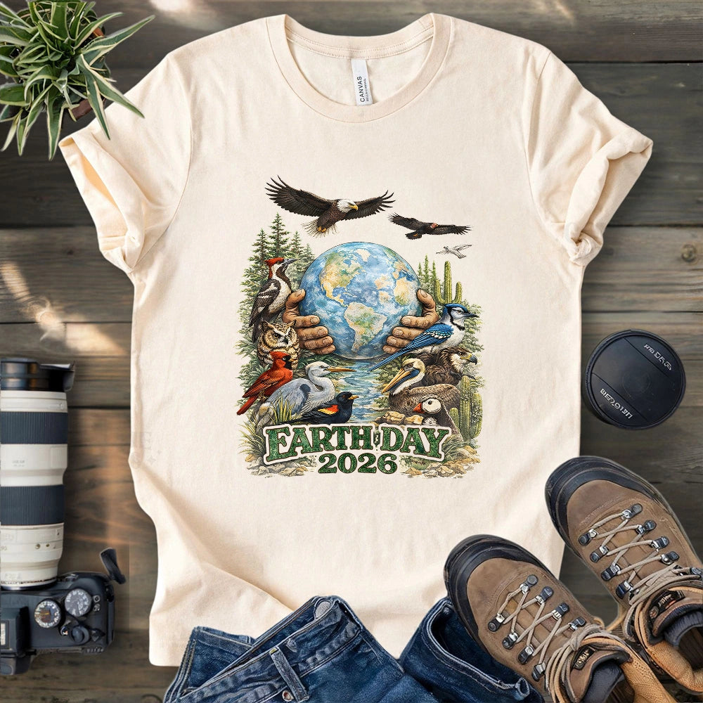 Earth Full Of Birds T-shirt
