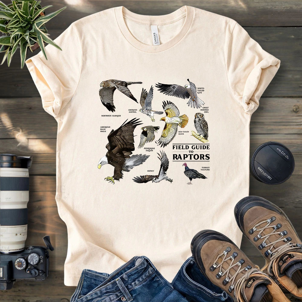 Field Guide To Raptors T-shirt