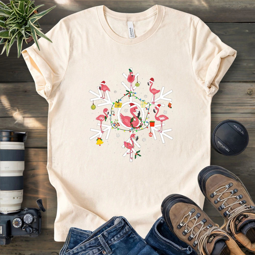 Flamingo Snowflake T-shirt
