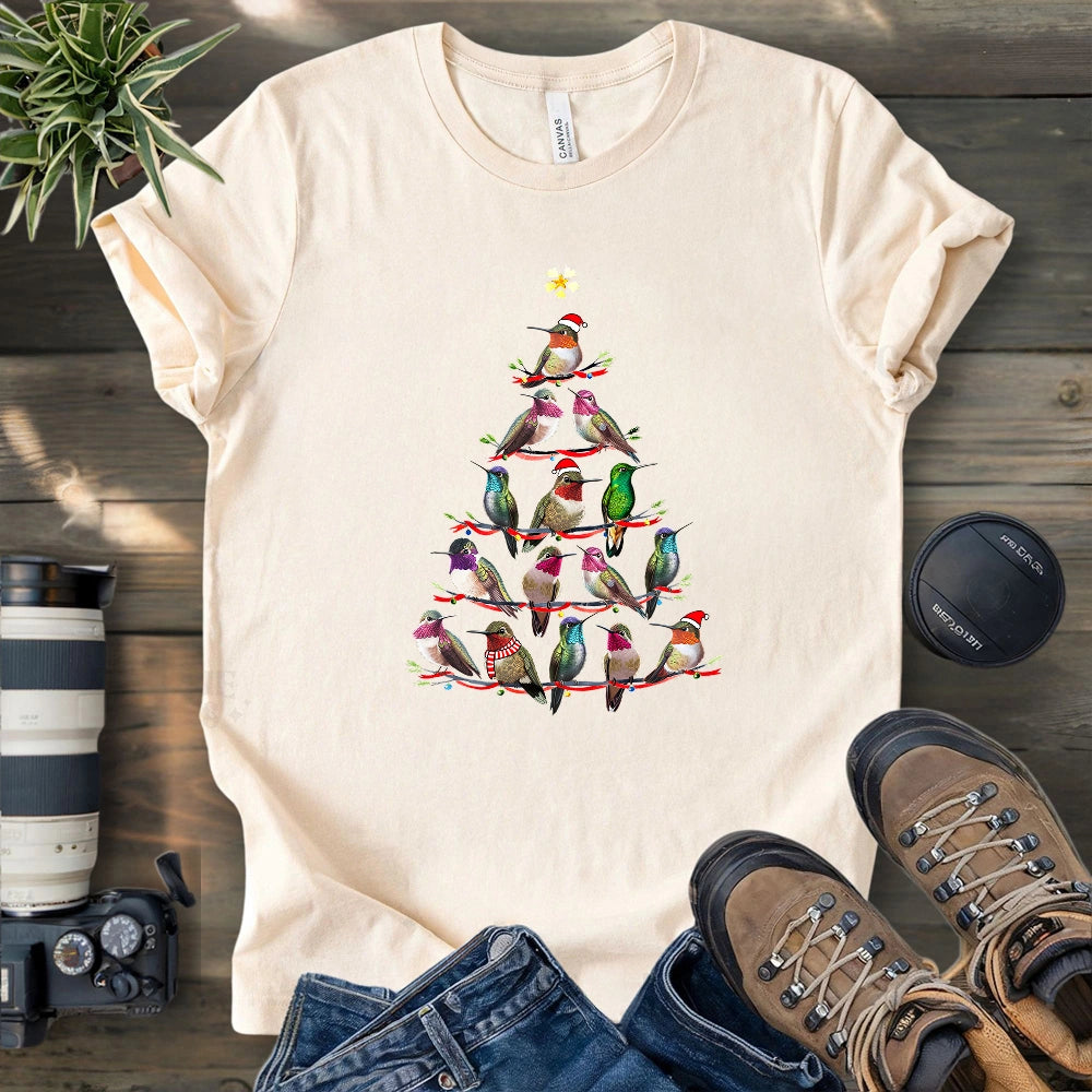 Hummingbird Christmas Tree T-shirt