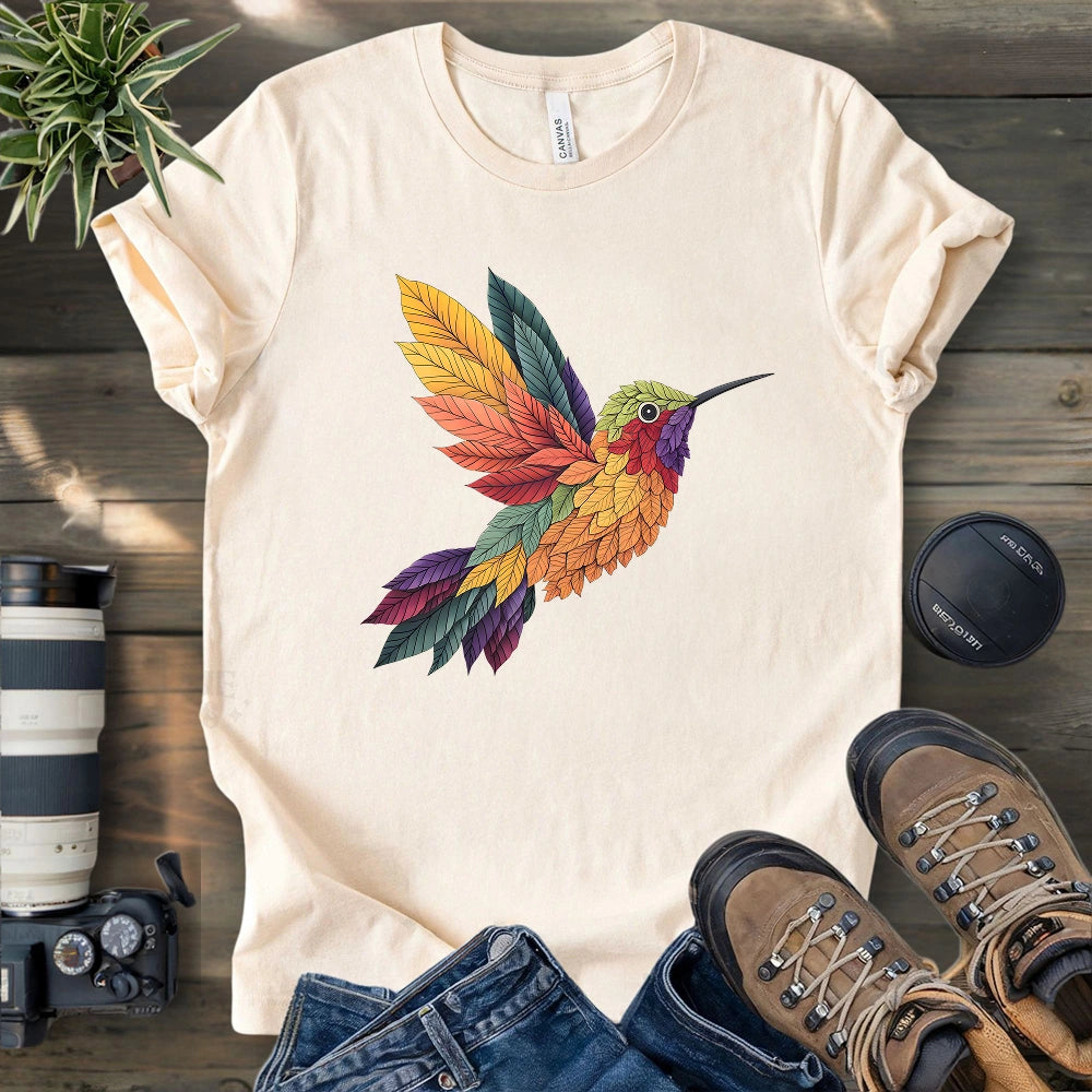Hummingbird Made By Leaves T-shirt