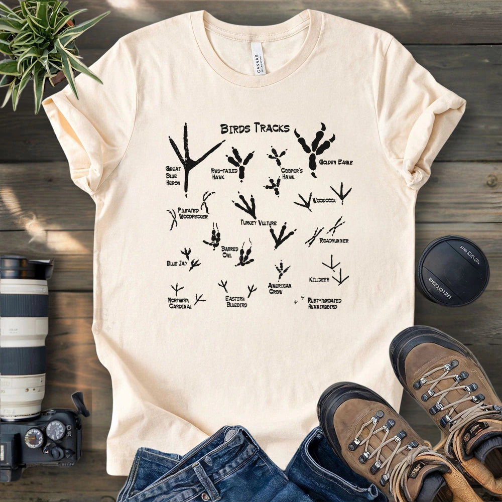 ID Bird Footprints T-shirt