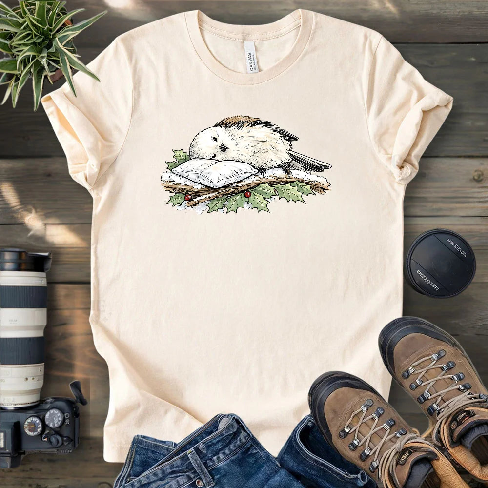 Long-tailed tit Sleeping Beauty T-shirt