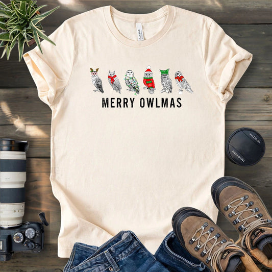 Merry Owlmas T-shirt