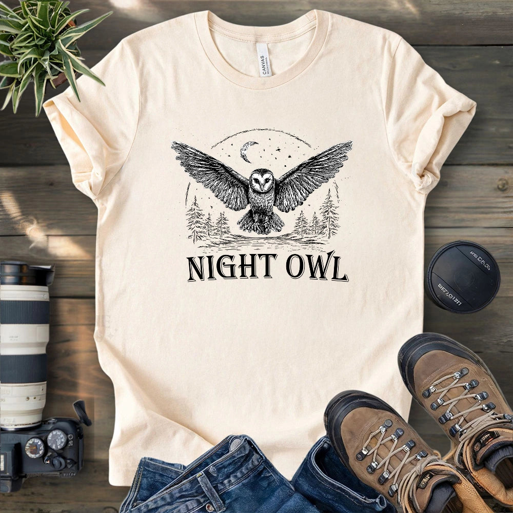 Moonlit Night Owl T-shirt