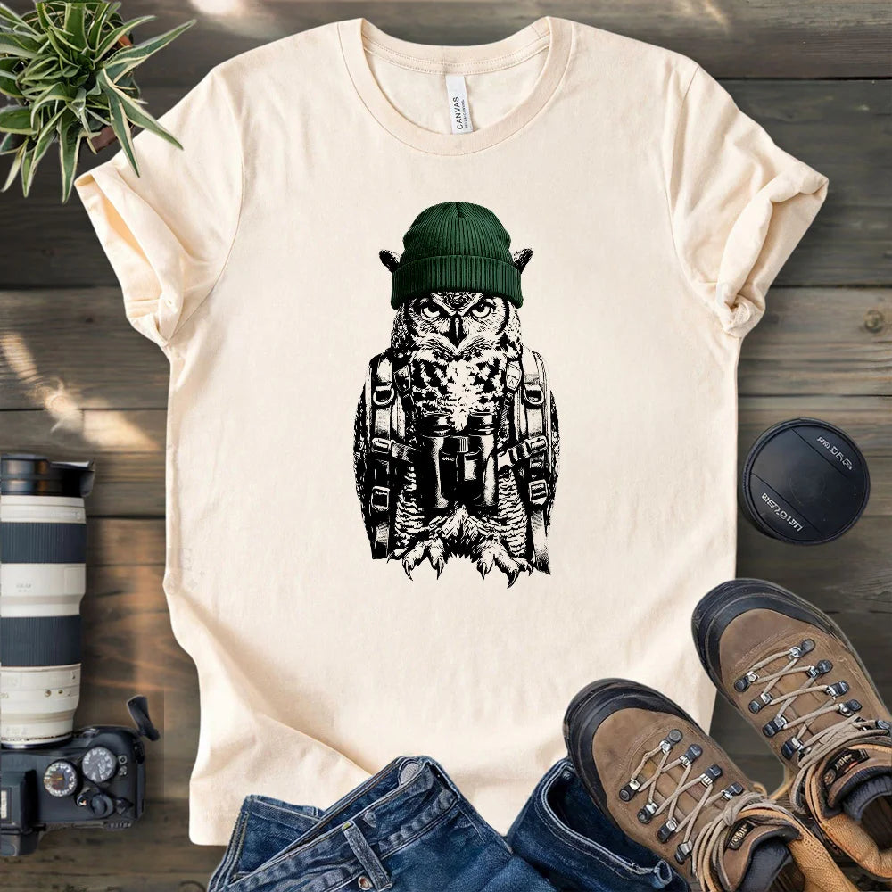 Owl Going Birding T-shirt