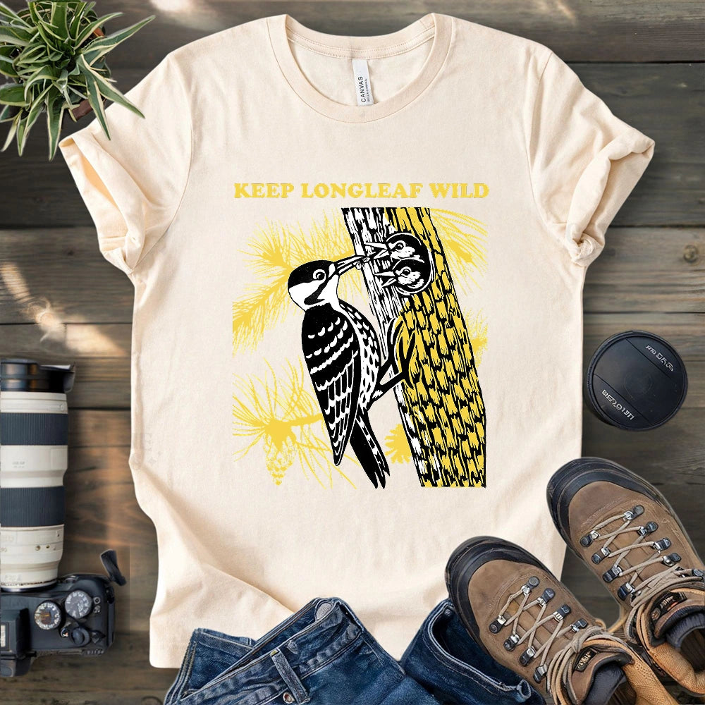 Protect Red-cocked Woodpecker T-shirt