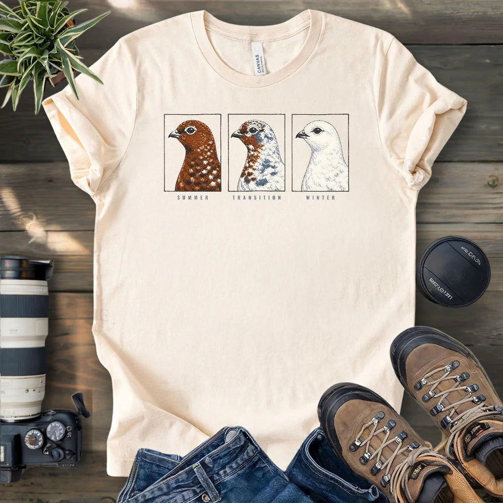Ptarmigan Through the Seasons T-shirt