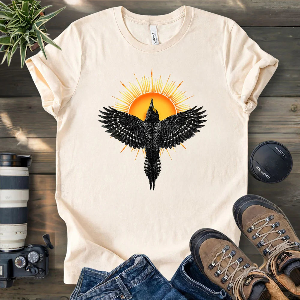 Rise Black Backed Woodpecker T-shirt