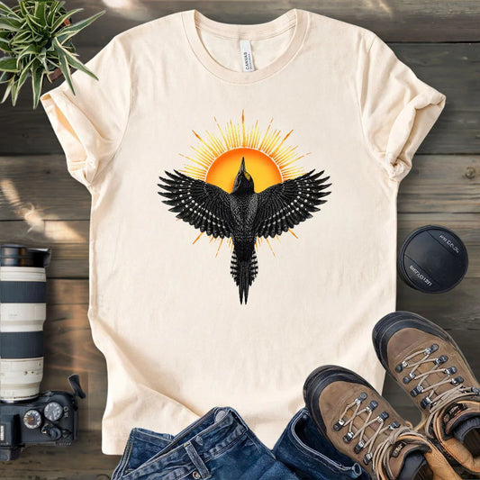 Rise Black Backed Woodpecker T-shirt